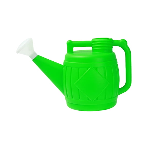 GleamNest 0.05 oz Green Plastic Watering Can with Long Spout and Comfortable Handle