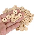 thumbnail image 1 of Craft Buttons, Wooden Button Circle 0.59 X 0.59inch  For Fabric Accessories For Clothing 1.5cm, 1 of 8