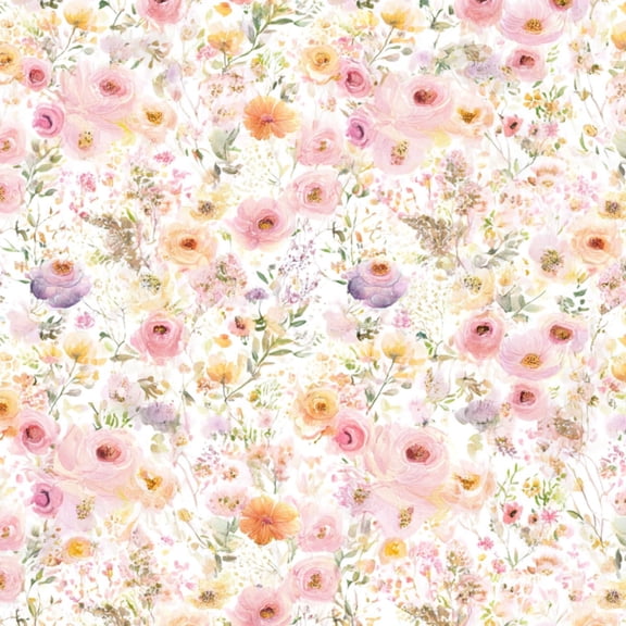 Peel and Stick Wallpaper 17.7in x 9.8ft Pastel Floral Pink Yellow Purple Flowers Contact Paper Vinyl Waterproof Self Adhesive Wall Paper for Bedroom Shelf Cabinet Renter Friendly