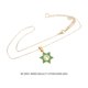 thumbnail image 3 of BRIGHTFUFU Collar de estrella hexagonal Collar con colgante de moda Colgante de cadena Collar de traje de acero inoxidable, 3 of 7