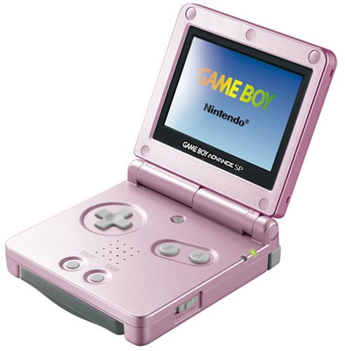 colisión En el piso Broma Nintendo Game Boy Advance SP Gaming Console (Pearl Pink) - Walmart.com