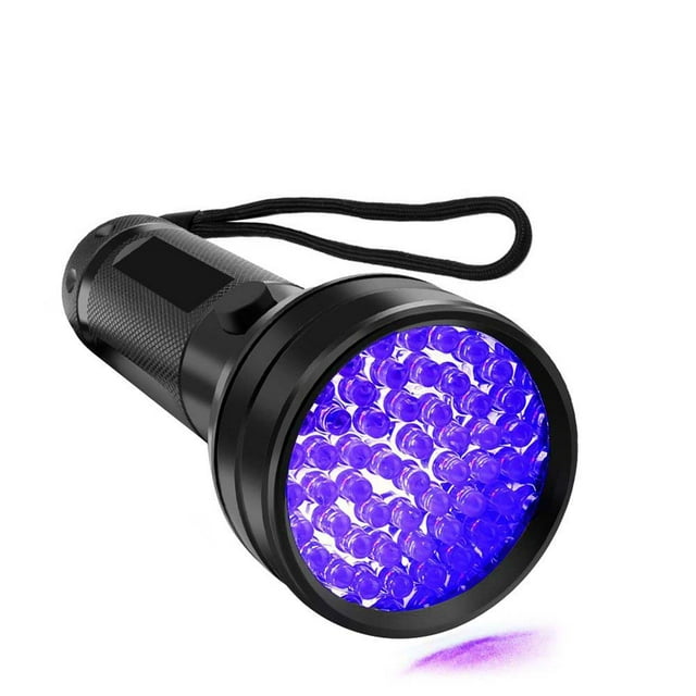 Linterna UV Luces UV de luz negra, Detector de orina de mascotas con luz negra ultravioleta de 51 LED para orina de perro/gato, manchas secas, chinches, a juego con eliminador de olores de mascotas