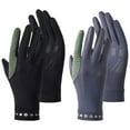 thumbnail image 1 of 2 pares de guantes de verano sin dedos antideslizantes anti-ultravioleta para ciclismo y conducción para mujer con protección solar de seda de hielo 600, 1 of 5