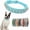 Light blue, variant on 1Pack Spiked Dog Collar,Mushroom Rivet Spike Puppy Collars Girls Boys Leather Studded Cat Collar Metal Buckle for XXS XS Small Medium Large Terrier Breed