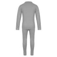 thumbnail image 6 of CHICTRY Kids Girls 2Pcs Thermal Underwear Set Long Sleeve Base Layer T-shirt with Pants Gray 2-3, 6 of 7