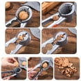 thumbnail image 6 of Nut Cracker, Nutcracker Tool, Ergonomic Alloy Walnut Pliers with Non-Slip Handle, Funnel Design for Hazelnuts, Pecans, Chestnuts, Durable Rust-Resistant Metal Nut Opener Pliers, 6 of 7