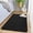 Black-2' x 4' (Runner), variant on Modern Washable Runner Rugs  2x4 Feet Black Bedroom Rug Small Area For Living Room Non Slip Memory Foam Hallway Entryways Laundry
