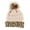 Beige, variant on Jiyike Decorative Winter Hat Leopard Knitted Hat Thicken Knitted Beanie Winter Accessory