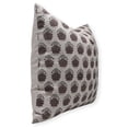 thumbnail image 5 of Fabdivine Block Print Throw Pillow Cover, 16x16 Inch Pure Linen Handmade Cushion Cover, Floral Print Boho Design Brown Pillow Cover for Sofa and Couch, 5 of 5