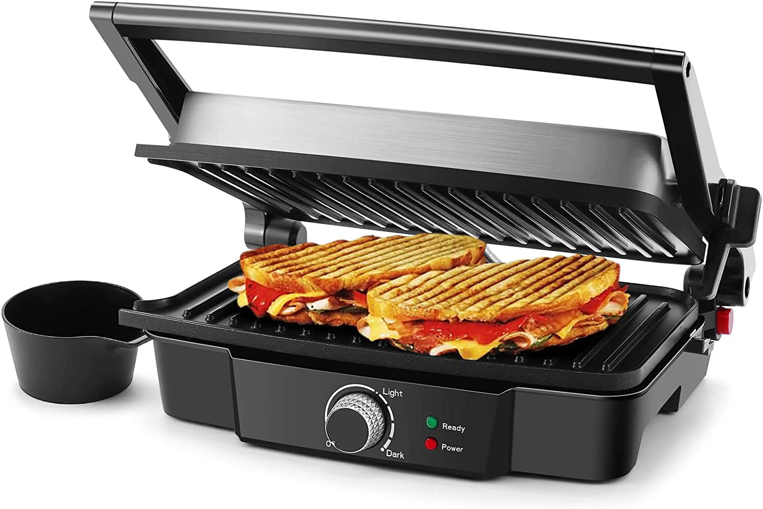 Sandwich Maker 3-in-1 Breakfast Maker Breakfast Sandwich Maker Panini Press  Grill With Detachable Non-stick Plates LED Indicator For Cheese Egg Bacon  top sale 