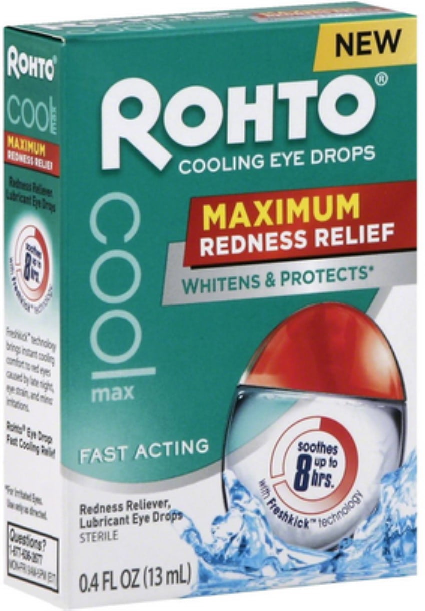 Rhoto Cooling Eye Drops, 0.4 oz (Pack of 3) - Walmart.com