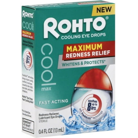 Rhoto Cooling Eye Drops, 0.4 oz (Pack of 2)