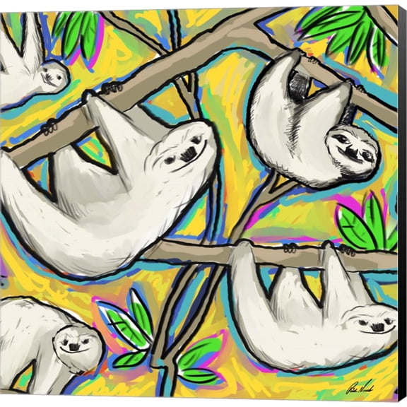 Sloth by Rick Novak, Canvas Wall Art, 12W x 12H