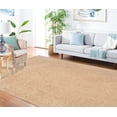 thumbnail image 3 of SAFAVIEH Martha Stewart Linda Solid Shag Area Rug, Beige, 8' x 10', 3 of 7