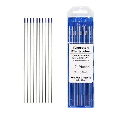 

Tungsten Electrode TIG Welding Rod WL20 Lanthanated 2% Blue 0.04 1/16 3/32