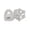 Silver, variant on 7829 Lightweight Double Tooth Grills Fashion Teeth Accessory For Daily Wear And Gifts