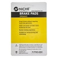 thumbnail image 6 of Niche Complete Organic Brake Pad Set for Kawasaki Z1000 Motorcycle MK1002573, 6 of 9