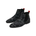 thumbnail image 6 of Men TAYNO Chelsea Chukka Micro Suede Soft Comfortable Boot Victorian Black Gray, 6 of 7