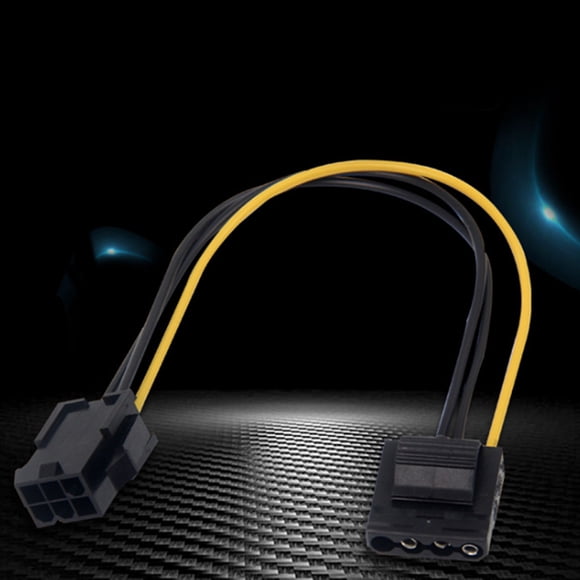 20 Pcs Molex to PCI-E Power Adapter IDE 4Pin 4 Pin Female to 6 Pin Female 6Pin Graphics Video Card Converter Cable
