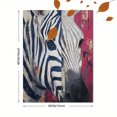 thumbnail image 3 of Abstract Zebra Portrait Canvas Print, Wall Decor for Living Room Bedroom Office Hotel Gallery, 3 of 8