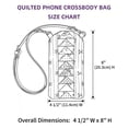 thumbnail image 2 of Quilted Slim Phone Crossbody Bag for Women, Animal Pattern Print Lightweight Mini Shoulder Purse, Fade Resistant Durable Stitches, 2 of 4
