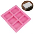 thumbnail image 6 of Homelife 1 Pc 6-Cavity Plain Rectangle Soap Mold Silicone Craft DIY Cake Making Mould, 6 of 7