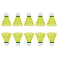 thumbnail image 1 of Nongi - 200 Plus Badminton Shuttlecock Pack Of 10 | For Indoor & Outdoor , Green | Base Material - Eva Cork, 1 of 5