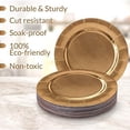 thumbnail image 5 of DISPOSABLE ROUND CHARGER PLATES - 40pc (Gold), 5 of 6