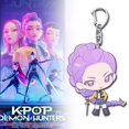 thumbnail image 2 of Pegatinas de Cazador de Demonios estilo K-Pop, 75 pegatinas de dibujos animados, colección de tarjetas fotográficas para niños, pegatinas de juguete impermeables, Jinu Rumi Derpy Tiger, llavero de jug, 2 of 5