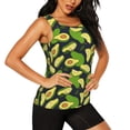 thumbnail image 2 of Easygdp Fresh Avocado Women's Workout Tank Top, Running Top, Hiking Shirt, Quick-Dry for Running, Yoga, Hiking - X-Large, 2 of 9
