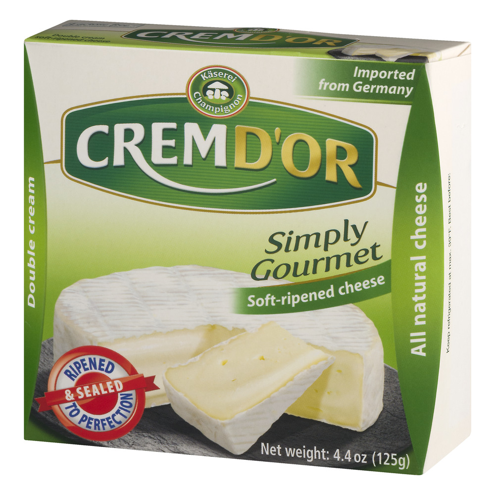 Cremdor Simply Gourmet Cheese, Soft-Ripened, Double Cream