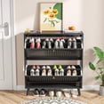 thumbnail image 4 of Shoe Storage Cabinet with 2 Flip Drawers, Modern Shoe Cabinet Storage for Entryway, Entryway Shoe Storage, 4 of 9