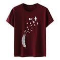 thumbnail image 4 of Summer Tops for Women Summer Shirt for Women Plain Tees Thin T Shirts Miss Long Sleeve Shirts T Casual Long Sleeves Tops Leggings Short Sleeve Cute XL, 4 of 4