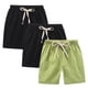 thumbnail image 2 of Odeerbi 2-10 Años Niños Niñas 3 Pcs Verano Algodón Lino Pantalones Cortos Entrenamiento Deportivos Cortos Lindo Color Sólido Pantalones Cortos Suaves Respirables, 2 of 9
