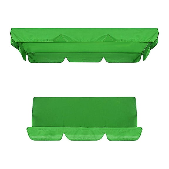 SDJMa Swing Canopy Cover Set for Garden Treasures Traditional 3 Person Swing , Patio Outdoor Swing Cushion Cover Top Cover Replacement Waterproof Garden Chair Outdoor Sunscreen Swing Yard Park