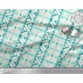 thumbnail image 3 of Soimoi Blue Cotton Duck Fabric Geometric Tie-Dye Print Fabric by the Yard 58 Inch Wide, 3 of 3