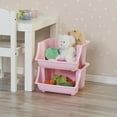 thumbnail image 3 of Mainstays 2-Pack Stacking Bins - Pink, 3 of 6