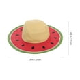 thumbnail image 2 of Sombrero de paja de verano para niños, sombrero de playa de ala ancha, sombrero de paja con protección UV para exteriores., 2 of 6