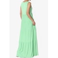thumbnail image 4 of TheMogan Women's S~3X Sleeveless Scoop Neck Tiered Jersey Relaxed Fit Long Maxi Dress, 4 of 6
