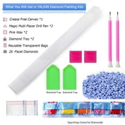 YALKIN 5D Diamond Painting Kits for Adults DIY Large Dolphin Full Round Drill (35.4x11.8inch)