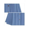 thumbnail image 2 of Women's All-match A-line High Waist Mid-length Casual Denim Skirt With Elastic Waist Knee Length, 2 of 5