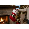 thumbnail image 3 of Personalization Mall Santa Belt Embroidered Initial Christmas Stockings, 3 of 4