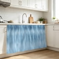 thumbnail image 3 of Blue Cabinet Curtain 28"W x 51"L, Modern Abstract Art Ombre Striped Dust-Proof Privacy Curtain for Closet Shelves Self Adhesive, Sink Skirt for Bathroom Vanity Kitchen Laundry Room, 3 of 9