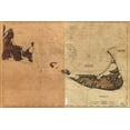 thumbnail image 1 of 24"x36" Gallery Poster, map of Nantucket & e Marthas Vineyard 1776 p1, 1 of 1