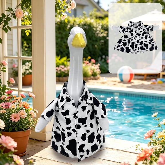 Pandiboks porch goose outfit 23in porch goose clothes Summer Multicolor Durable Nylon,Spandex Outdoors Lawn decoration Gifts for others
