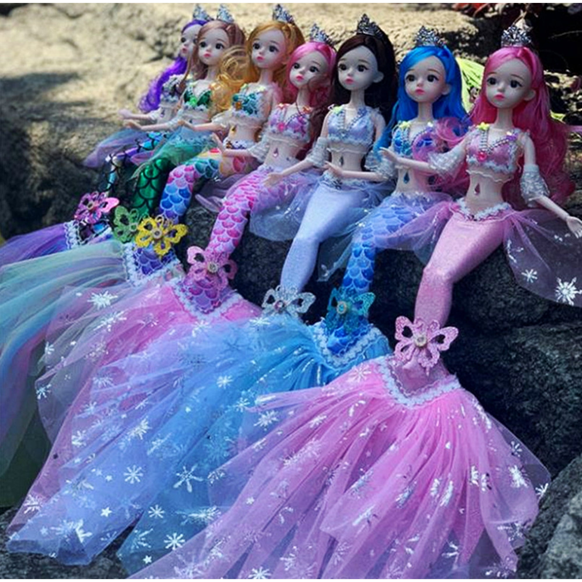 Mermaid Doll Clothes Dolls Baby Girl Doll Toys for Girls Barbi Collector Ariel Bambole Christmas Gift 50CM Walmart