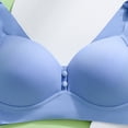 thumbnail image 4 of Bras for Women,Lightweight Wireless Lift And Side Support Bra No Show Plus Size Comfort Undergarment,Sports Bras for Women,Blue,40/90C, 4 of 9