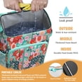 thumbnail image 2 of Travel Cooler Bag - Pioneer Flower Floral Print Pattern Camping Beer Cooler Backpack with Bottle Opener- Waterproof Insulated Picnic Backpacks - Cooler Bag for Beach, 2 of 6