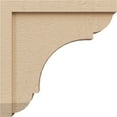 thumbnail image 3 of 4"W x 16"D x 16"H Thin Bryant Rough Cedar Woodgrain TimberThane Corbel, Primed Tan, 3 of 6