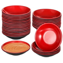 25 Pcs Red Melamine Dipping Bowl Set - 3.5 Inch Unbreakable Condiment & Appetizer Dishes for Parties, BBQ, and Easy Cleanup